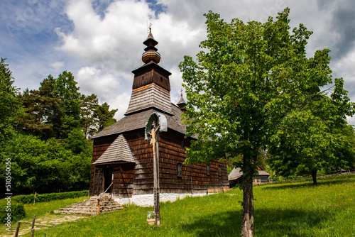 Stara Lubovna Skansen Greek Catholic wooden church of St. Archangel Michael ,Slovakia Republic