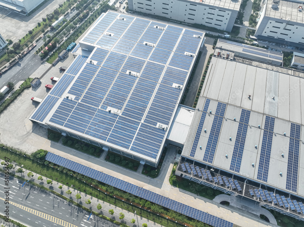 solar panels on factory rooftop solar panels on factory rooftop