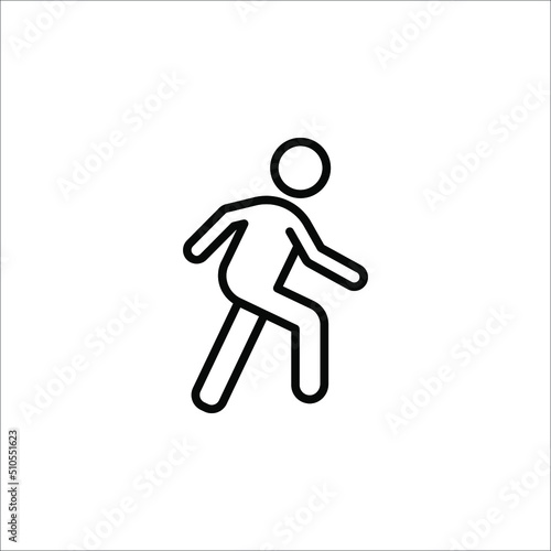 man fast run icon, rush icon vector illustration eps 10