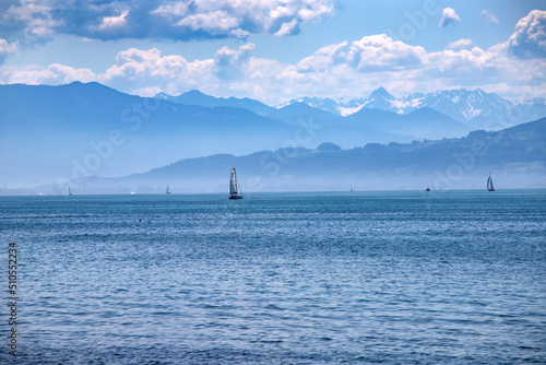 Fototapeta Naklejka Na Ścianę i Meble -  Sailing boats on the Lake Constance, Germany