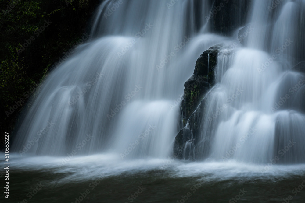 Close-up image of stunning staircase Owharoa Falls, Karangahake Gorge, New Zealand. Close-up image of stunning staircase Owharoa Falls, Karangahake Gorge, New Zealand.