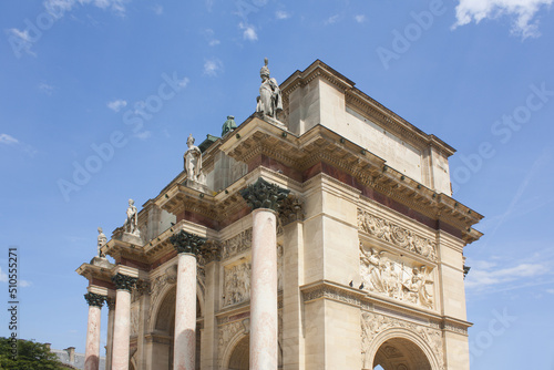 Arc de Triomphe opposite the Louvre Museum, France photo