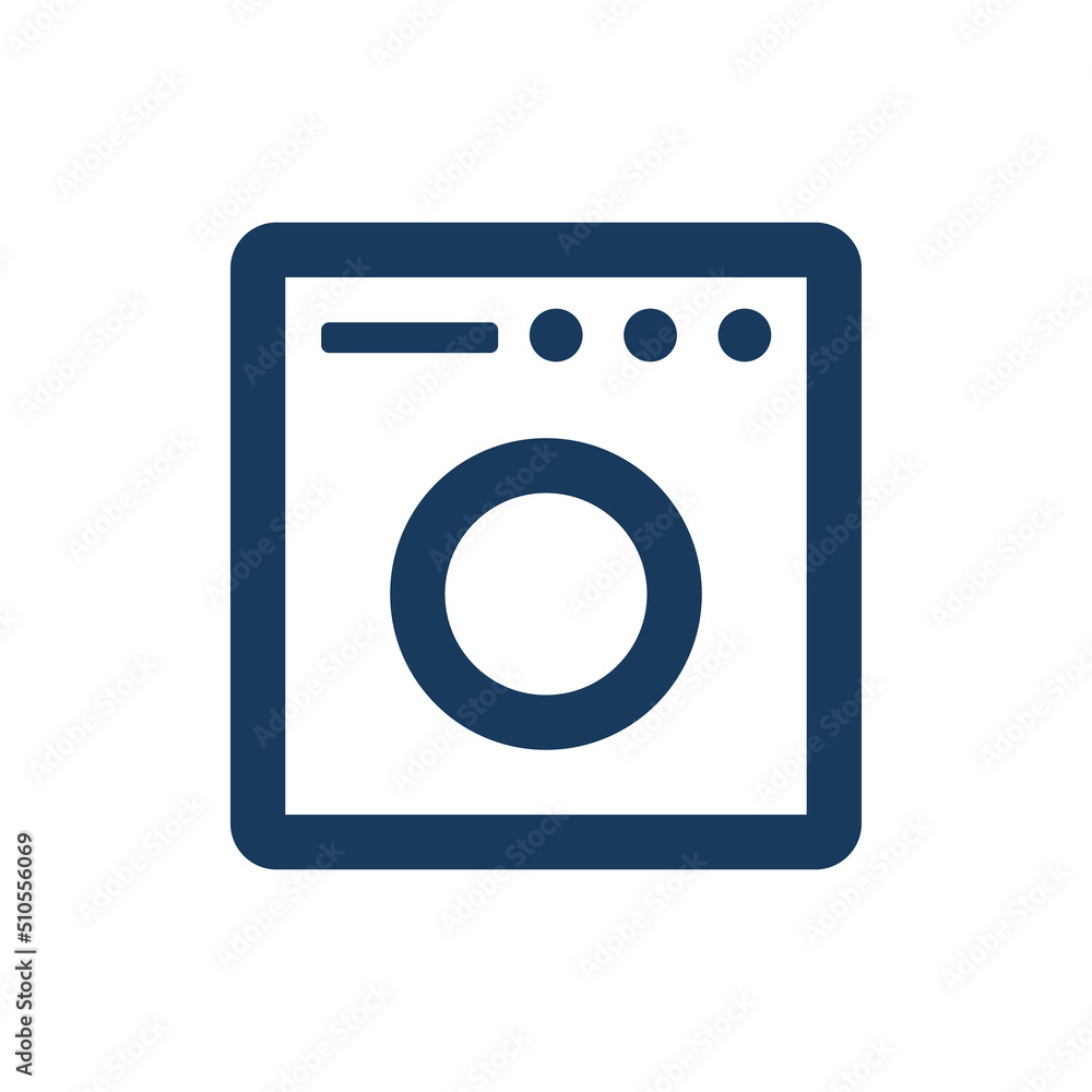 Square washing machine. Laundry or washer. Vector. Square washing machine. Laundry or washer. Vector.