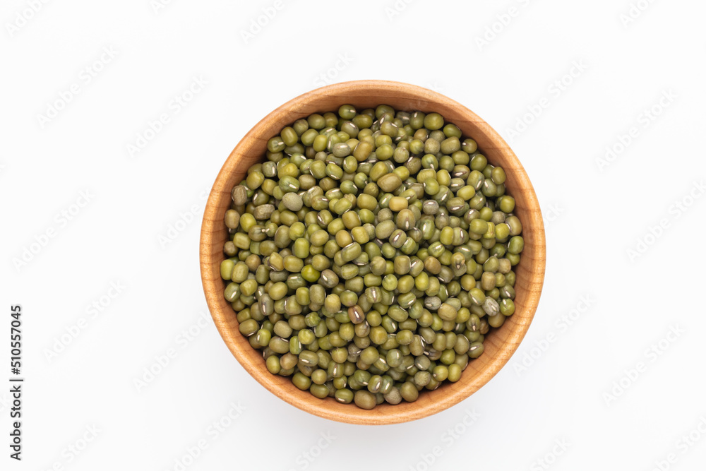 Mung bean, Vigna radiata seeds isolated on white background. Mung bean, Vigna radiata seeds isolated on white background.