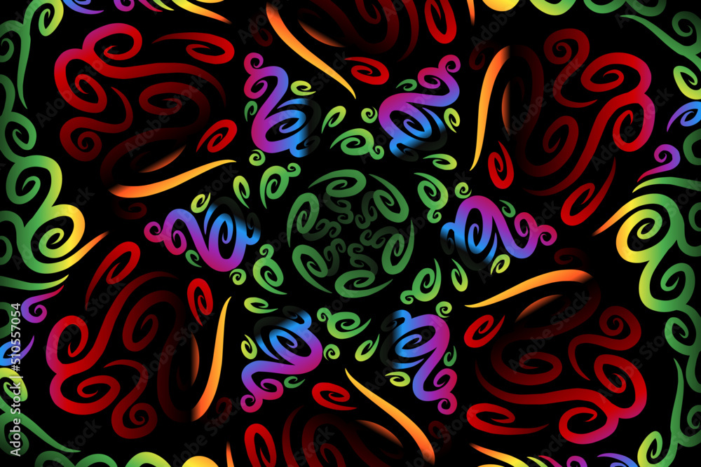 colourful caleidoscope gradient abstract line art pattern of indonesian culture traditional tenun batik ethnic dayak ornament for wallpaper ads background colourful caleidoscope gradient abstract line art pattern of indonesian culture traditional tenun batik ethnic dayak ornament for wallpaper ads background
