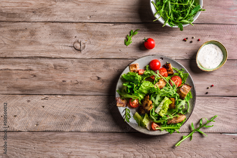 BLT Salad with bacon, lettuce, tomatoes BLT Salad with bacon, lettuce, tomatoes