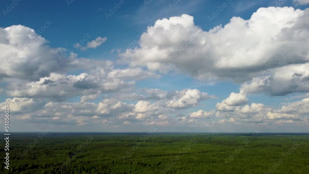 aerial timelapse of blue sky and clouds at summer day aerial timelapse of blue sky and clouds at summer day