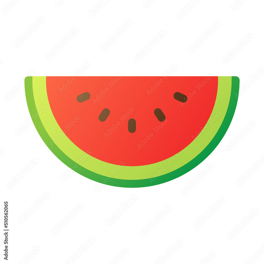 Watermelon Fruit Icon Watermelon Fruit Icon