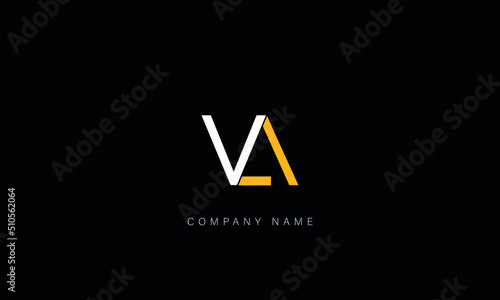 AV, VA Abstract Letters Logo Monogram