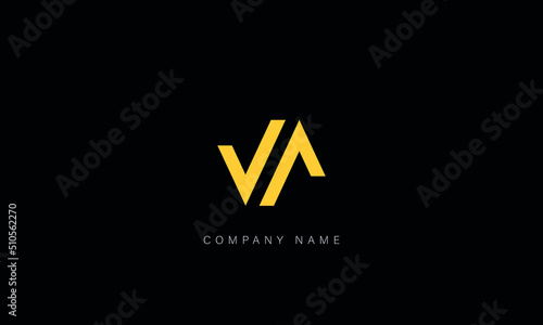 AV, VA Abstract Letters Logo Monogram