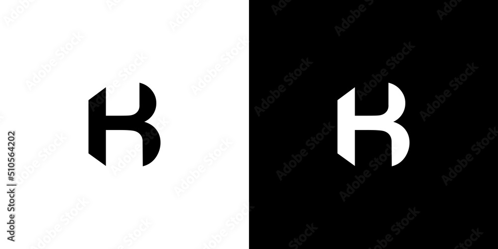 Obraz premium Modern and unique B letter initial logo design