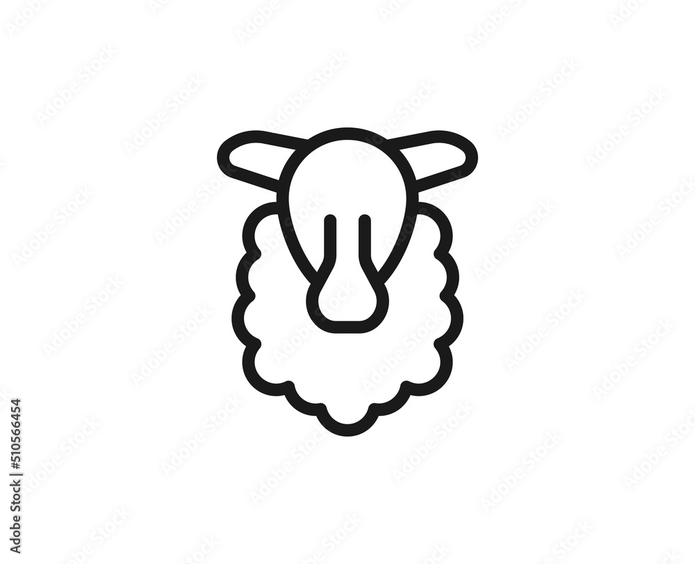 Black line icon on white background Black line icon on white background