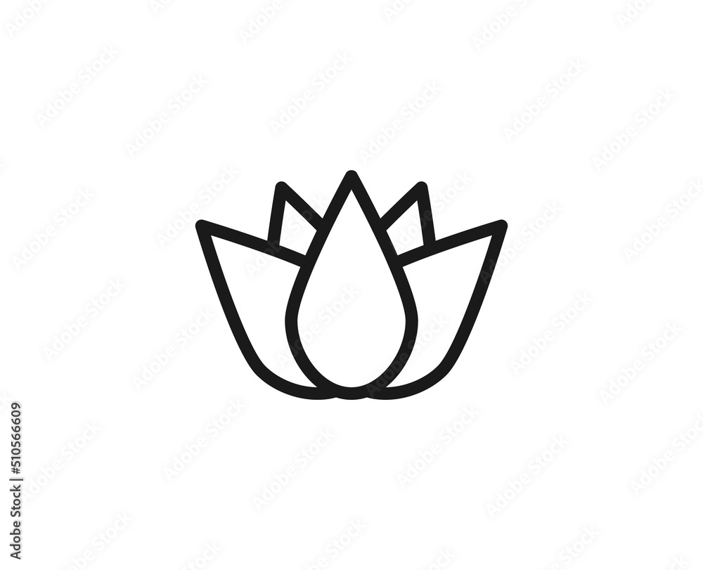 Beauty line icon on white background Beauty line icon on white background