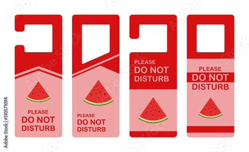 Hotel hanger sign with Watermelon