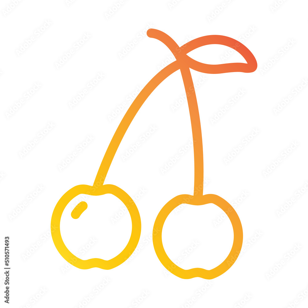 Cherry Fruit Icon Cherry Fruit Icon