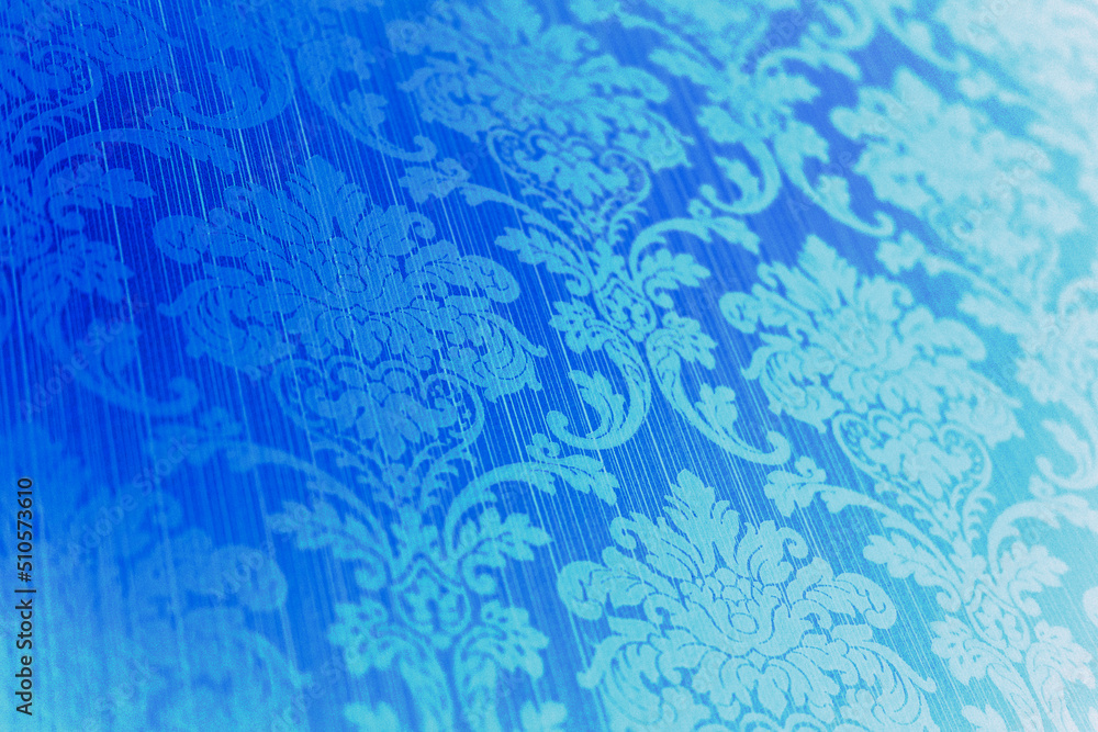 Pattern texture of a wall paper in blue