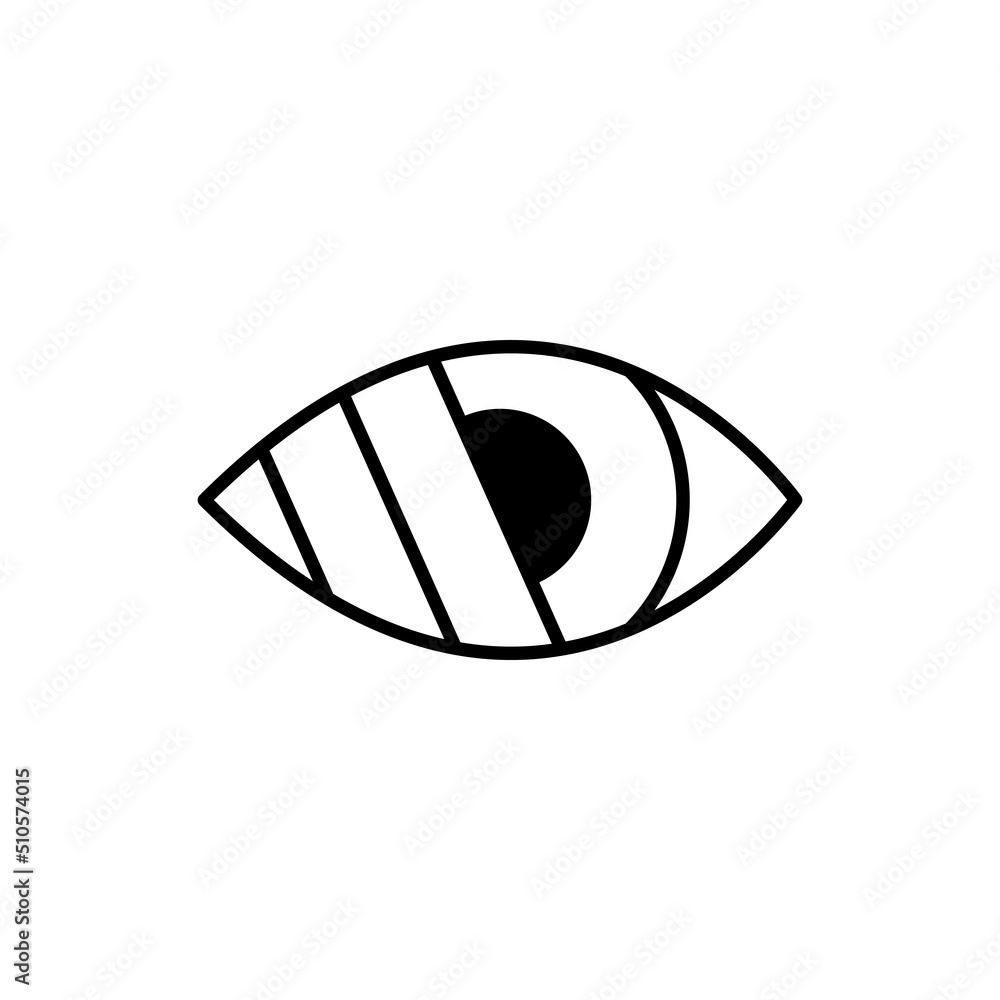 Blind people vector thin line icon. Shaded eye. No or low vision sign in black. No looking. Trendy flat, outline symbol used for: infographic, logo, mobile, app, banner, web design, dev, ui ux. EPS 10 Blind people vector thin line icon. Shaded eye. No or low vision sign in black. No looking. Trendy flat, outline symbol used for: infographic, logo, mobile, app, banner, web design, dev, ui ux. EPS 10