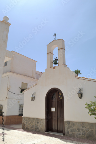 Small Andalusian chapel in the district of Mezquitilla, Velez Malaga, Spain. photo