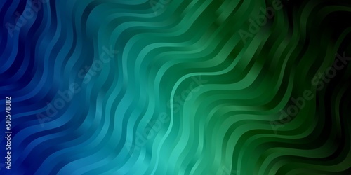 Light Blue  Green vector background with lines.