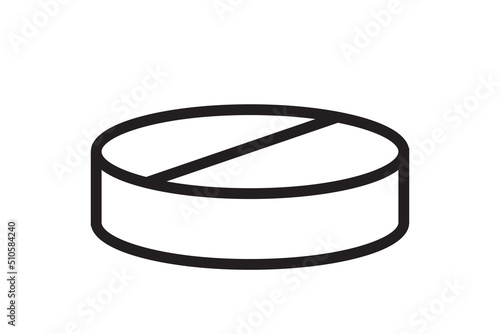 Pill pharmacy medicine icon. Health care tablet antibiotic sign. Medical pills symbol.