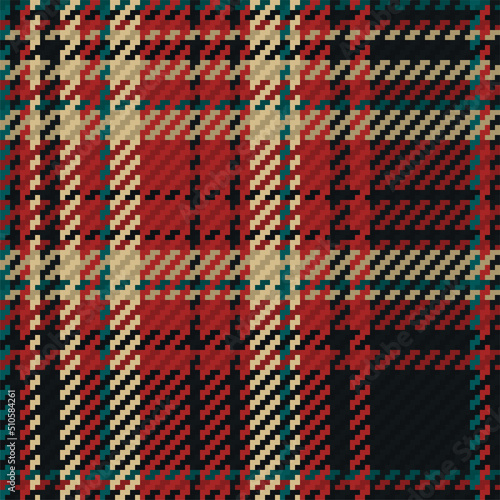 Seamless pattern of scottish tartan plaid. Repeatable background with check fabric texture. Vector backdrop striped textile print.