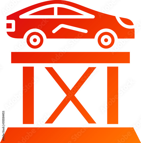 Car Lift Icon Style