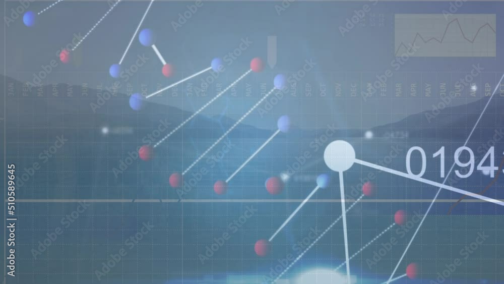 Animation of dna strand over data processing