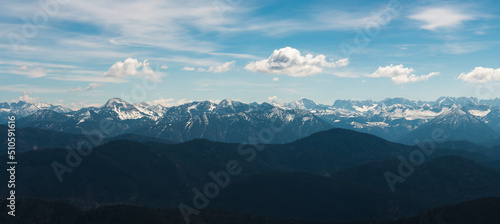 Alps Panorama in summer