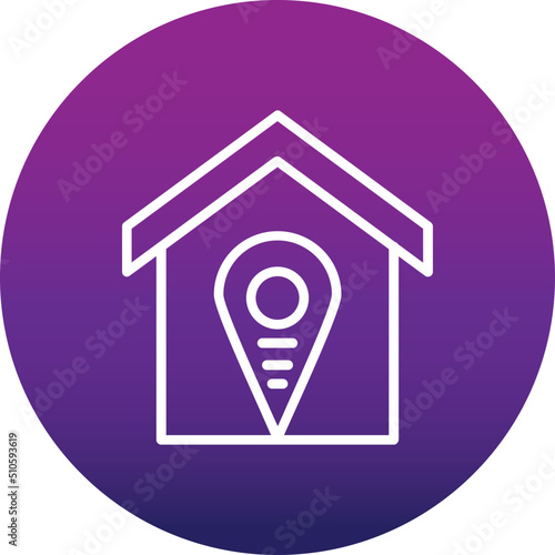 Accomodation Pin Point Icon