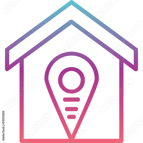 Accomodation Pin Point Icon