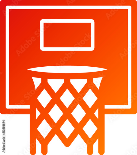 Basketball Hoop Icon Style