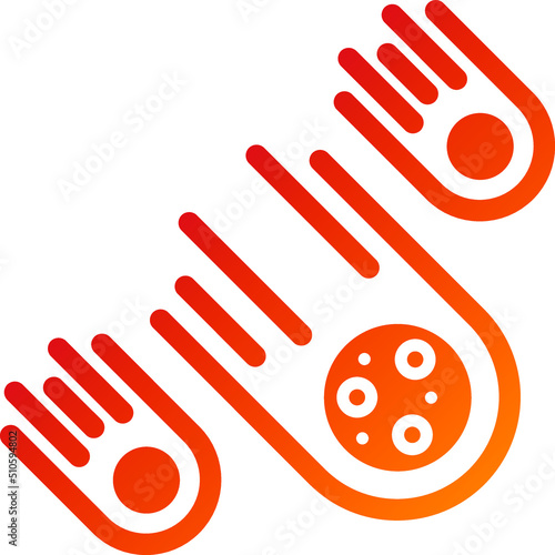 Meteorites Icon Style