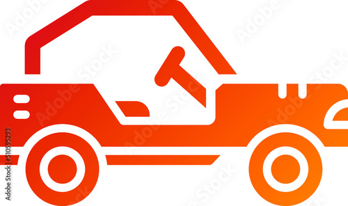 Buggy Car Icon Style