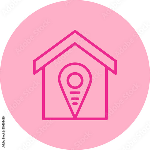 Accomodation Pin Point Icon