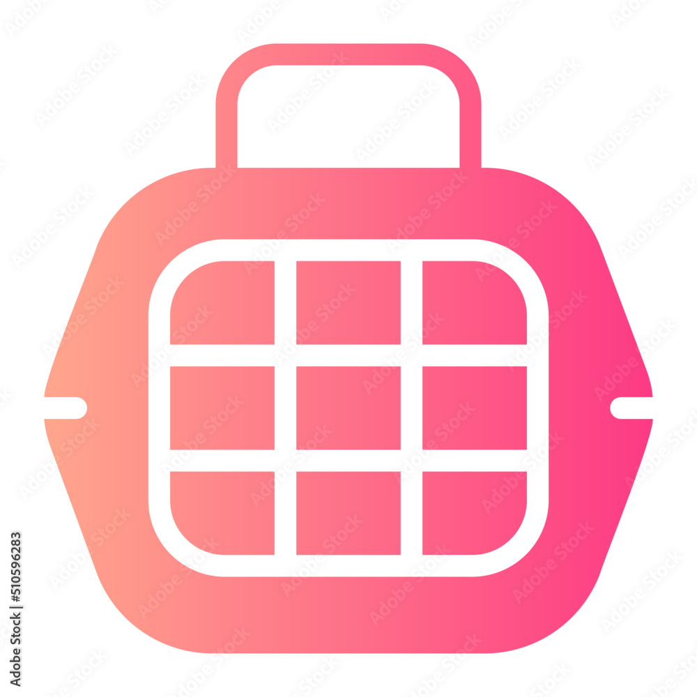 pet carrier gradient icon pet carrier gradient icon