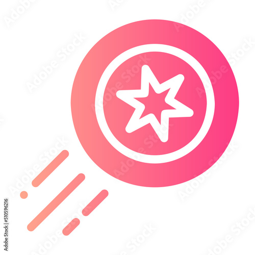 frisbee gradient icon