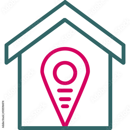 Accomodation Pin Point Icon