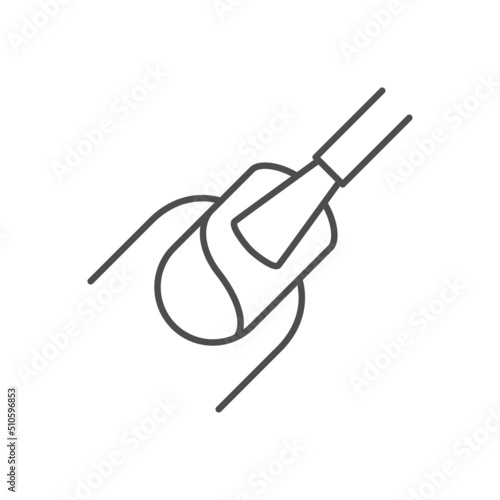 Nail polish coating line icon