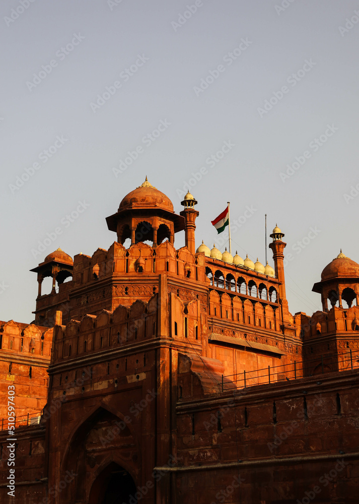 Historical Red fort, New delhi, India