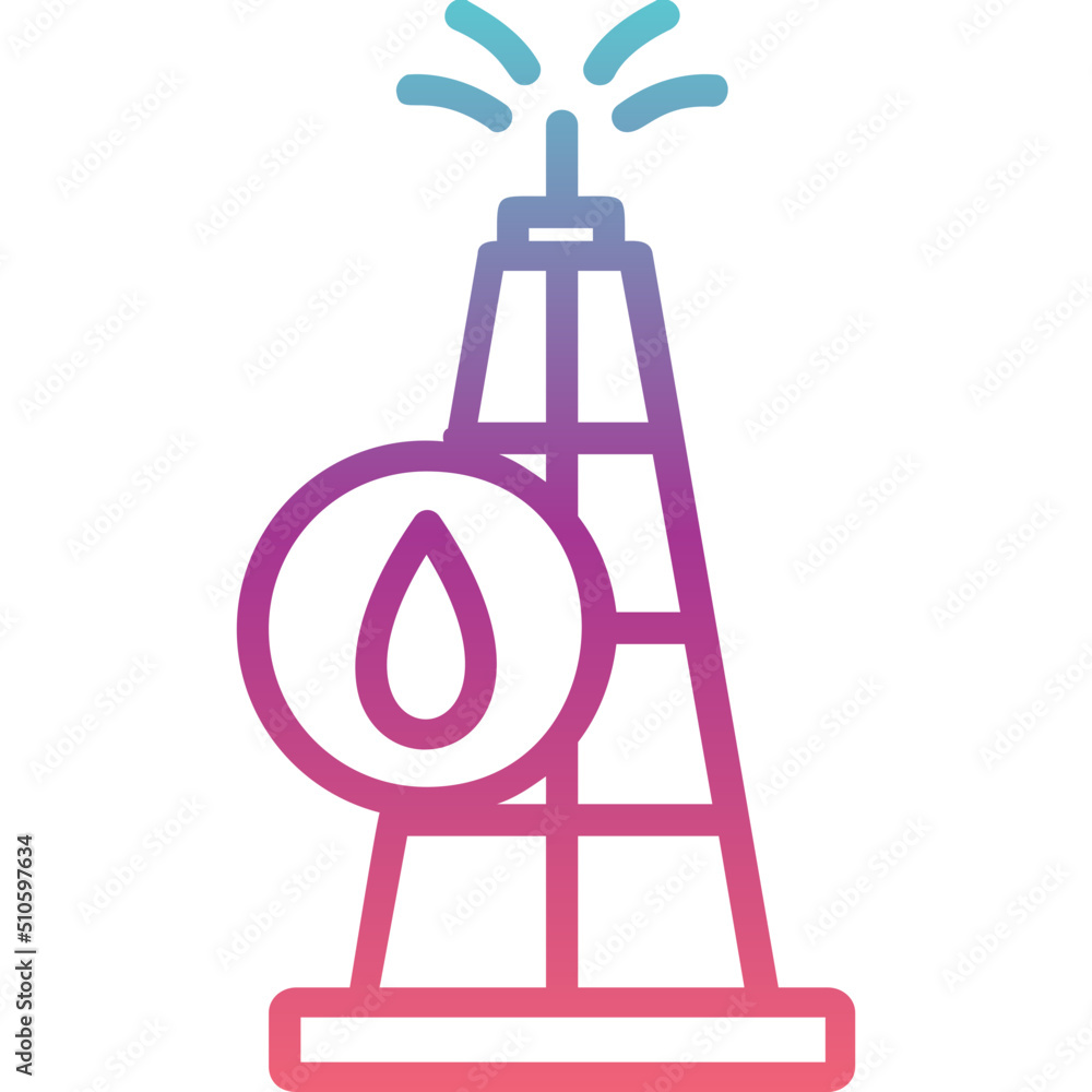 Drilling Rig Icon Drilling Rig Icon