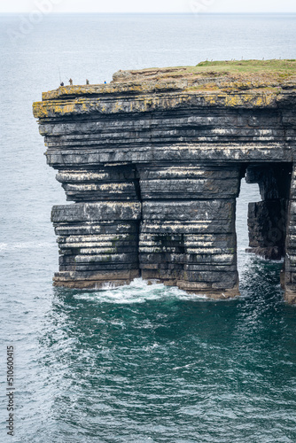 Fishermen on the Cliffs of the Loophead Peninsular, County Clare, Ireland photo