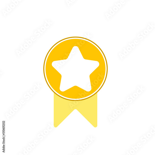 Award medal prize, Star badge line icon, Medal structure icon, vector illustration. Flat design style. vector medal icon illustration isolated on White background, medal icons graphic design vector sy