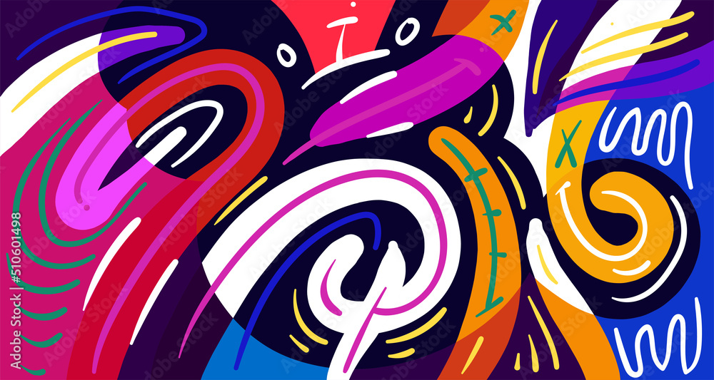 Obraz premium Abstract liquid shape. Fluid geometric design. Isolated gradient waves with geometric lines, dots, batik Indonesia pattern. Vector illustration