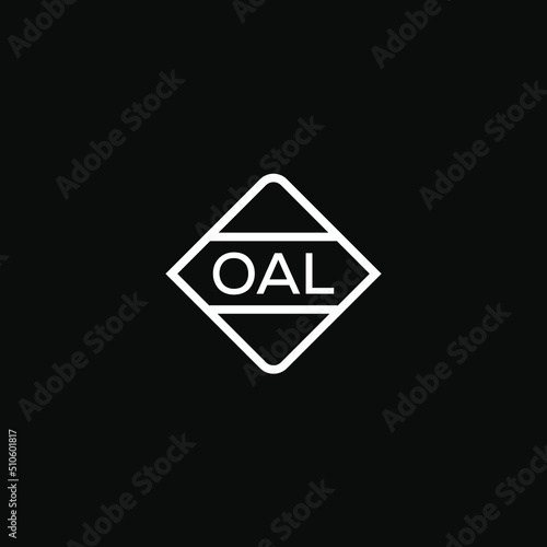 OAL 3 letter design for logo and icon.OAL monogram logo.vector illustration. photo