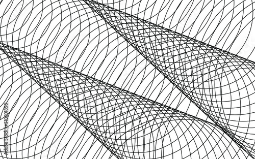 Abstract wallpaper with diagonal black and white strips. ฺbackground Geometric pattern