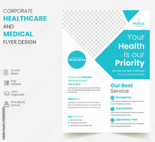 Corporate Healthcare  And Medical Flyer design