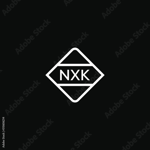 NXK 3 letter design for logo and icon.NXK monogram logo.vector illustration. photo