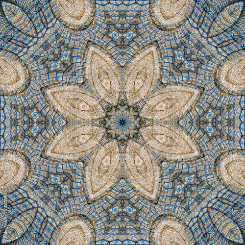 Texture of vintage straw mat