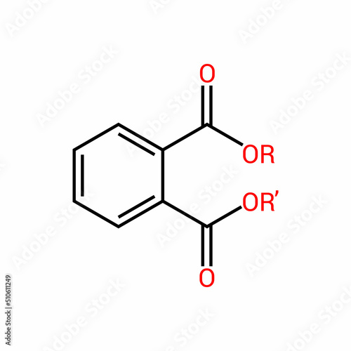 chemical structure of Phthalate (C8H4O4)