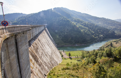 Big old dam in the mountains © Алексей Гуменюк